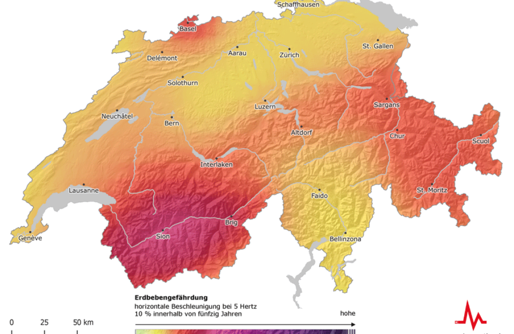 Erdbebengefährdung Schweiz